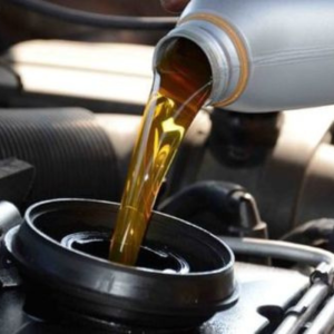 Engine oil change with car